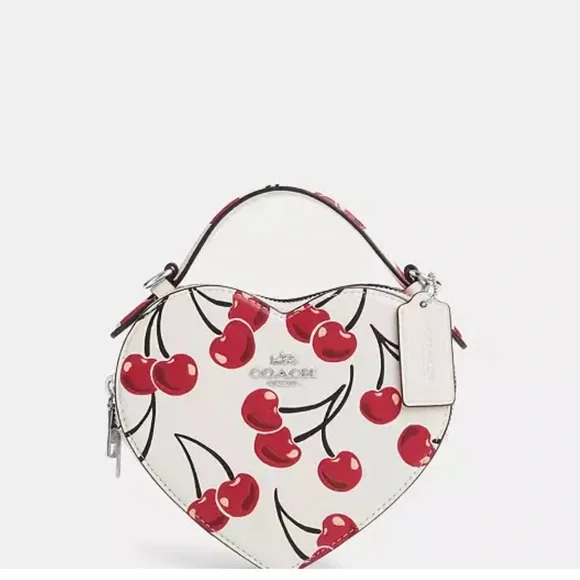 Coach | Bags | Coach White And Red Cherry Heart Bag | Poshmark display picture 2
